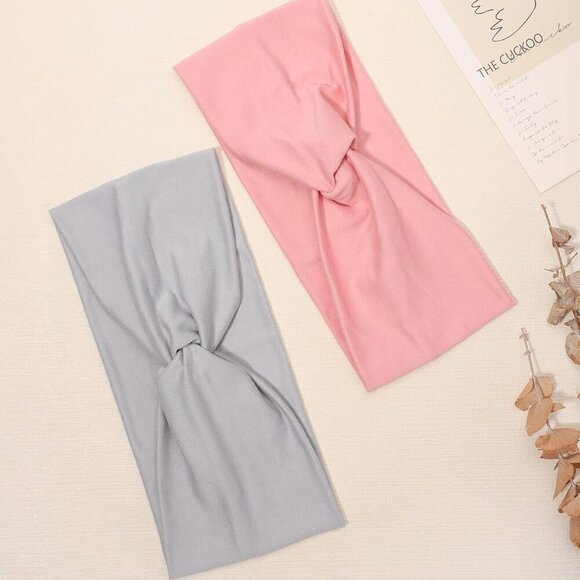 16 PCS Nylon Headbands for Women Elastic Sweat-Absorbent Yoga Running Accessorie